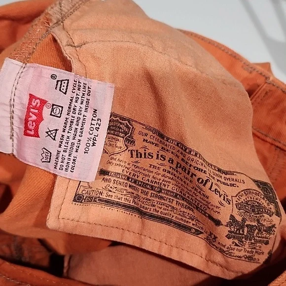 COPY - LEVI'S Vintage Orange 501 Jeans - Picture 13 of 14